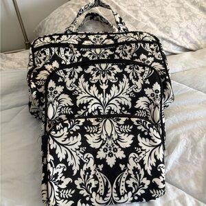 Elegant Black and White Patterned Women's Bag